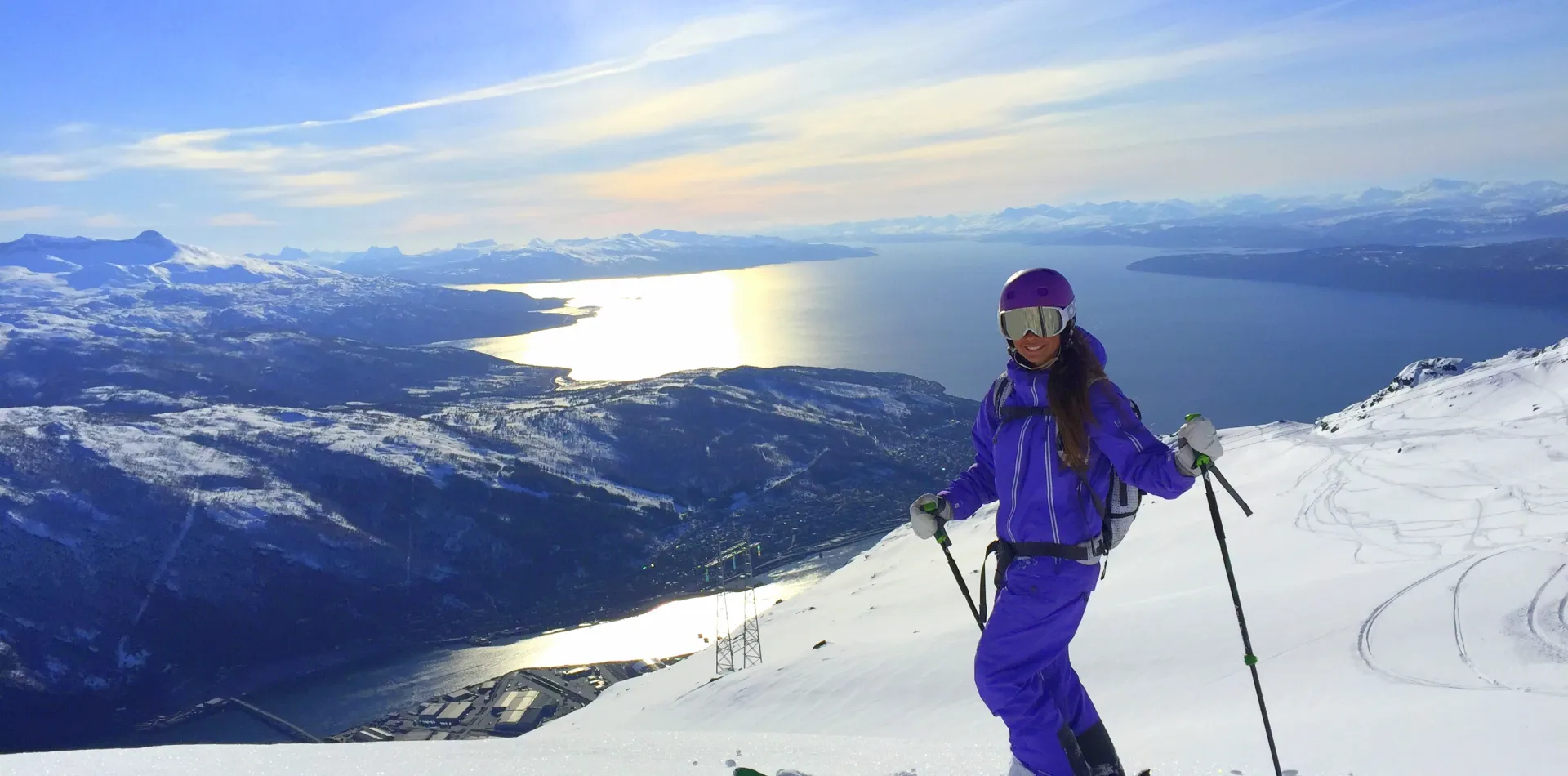 Skiing in Narvikfjellet